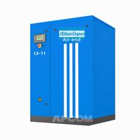 Compresseur d'air industriel à vis électrique rotatif 220V 11KW 15HP