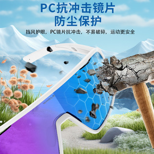 Gafas de Ciclismo Fotocromáticas Whale R9, Marco de Plástico, Antideslizantes, Gafas Deportivas para Exteriores, Modelo Masculino YDJ900 - Product Image 3