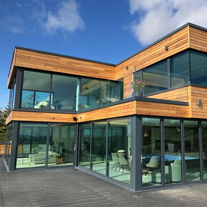 Lan can kính màu tùy chỉnh màu trà hoặc lan can kính màu đen cho ban công - Product Image 3