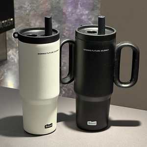 Gobelet isotherme sous vide avec couvercle - Grande capacité 750 ml - Thermos à rétention thermique pour boissons chaudes/froides - Tasse multi-usages mignonne - Product Image 6