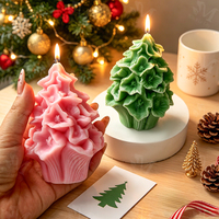 Lilin Aroma Natal Twin Flower Tree N-139 dari Produsen, Ramah Lingkungan, Bebas Asap, Lilin Aroma Kedelai Buatan Tangan, Dekorasi Rumah