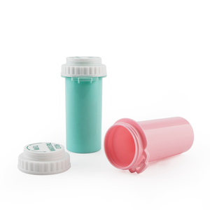 Wholesale Custom 8 13 16 20 30 40 60 Dram Pill Bottle Container Child Resistant Push Down Turn Screw Cap Plastic Bottle