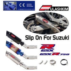 Échappement pour moto Échappement pour Suzuki GSX-<span class=keywords><strong>S</strong></span> <span class=keywords><strong>750</strong></span> GSR750 BK <span class=keywords><strong>GSR</strong></span> <span class=keywords><strong>750</strong></span> Système d'échappement Silencieux d'échappement Modifié Tuyau de liaison intermédiaire - Product Image 1