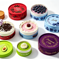Boîte cylindrique en papier pour pâtisserie, gâteaux et biscuits, papier de cuisson de qualité alimentaire et boîte en papier kraft résistant aux hautes températures