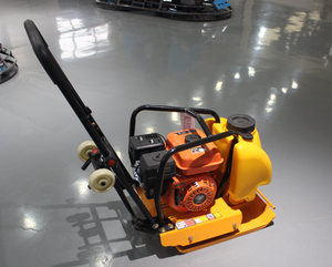 Compacteur à plaques C90T, moteur à essence, rouleau vibratoire jaune, moteur Lifan, 70 kg, équipement de construction - Product Image 5