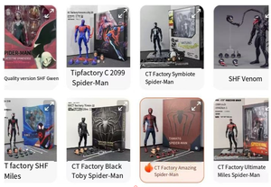 CT Factory Symbiote Spider-Man SHF Gwen Trascendent Ultimate Miles <span class=keywords><strong>Toby</strong></span> 2099 - Product Image 3