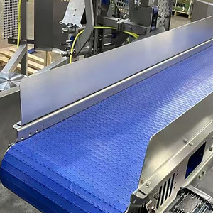 Convoyeur à bande modulaire Durable Facile à entretenir Dosage Bande en plastique PP Cadre en acier inoxydable 304 Polyester PU Vitesse réglable - Product Image 5