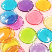 Bonbons ronds transparents colorés, saveur de fruits arc-en-ciel, gaufrettes croustillantes, bonbons pour les enfants, collation pour les fêtes