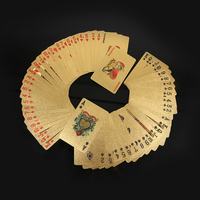 Jeu de cartes à jouer en plastique imperméable, jeu de cartes publicitaire, cartes de poker, design or diamant, marque Kingshows, 57x87mm