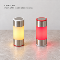 Anpassbare Wiederaufladbare Kabellose Tischlampe für Restaurants, Bars und KTVs in Rot für Serviceanfragen RGB Flip LED Stimmungslicht