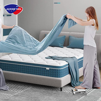 Matelas de sol de haute qualité pour hôtels, vente en gros, commande en ligne, matelas à ressorts ensachés et mousse à mémoire de forme, tailles Queen, Twin, King