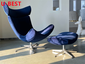 U-BEST Poltrona Reclinabile <span class=keywords><strong>Imola</strong></span> di Lusso Nordico, Moderna e Rilassante, per Soggiorno, in Fibra di Vetro, Set di Poltrone Accentate in Tessuto - Product Image 4