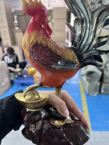 <span class=keywords><strong>Gallo</strong></span> de estilo chino que simboliza las cosas buenas está llegando a casa sala de estar nueva decoración de la casa regalo de buenos deseos artesanía de resina - Product Image 4