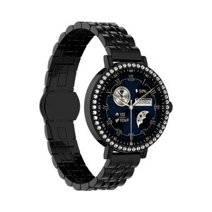 Reloj Inteligente HD36 para Mujer, Pantalla AMOLED, Correa de Acero Inoxidable 2026, IP67, Esfera con Diamantes, Monitor de Frecuencia Cardíaca, Presión Arterial y Oxígeno - Product Image 3