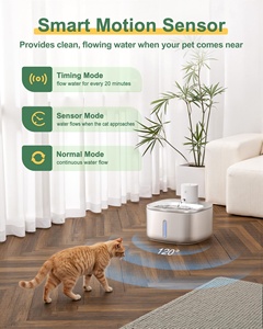 Fontaine à eau automatique pour animaux de compagnie, 3,2 L, en acier inoxydable, fonctionnant sur piles, pour l'intérieur et l'extérieur - Product Image 3