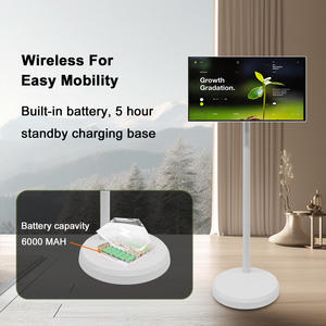 21.5 inch thông minh <span class=keywords><strong>TV</strong></span> CPU điều khiển từ xa cảm ứng màn hình Màn hình với pin giải trí nhà <span class=keywords><strong>LCD</strong></span> không dây di chuyển <span class=keywords><strong>TV</strong></span> với đứng - Product Image 5