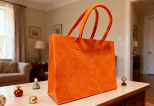 Bolso de Hombro de Fieltro Personalizado para Mujer, Gran Capacidad, Ligero, con Logotipo Personalizado y Diseño Impreso Creativo - Product Image 2