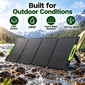 แผงโซลาร์เซลล์แบบพับได้ 300W 43.37V Voc 36V Vmp ETFE IP67 พร้อม MC4 สำหรับระบบพลังงานแบบพกพาและระบบชาร์จกลางแจ้ง - Product Image 4