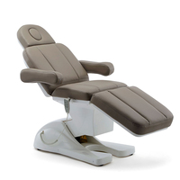 Table de massage moderne réglable lit technique à cils électriques marron lit de clinique esthétique mobilier de salon de beauté