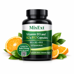 MixExtract – Vente en gros de capsules de vitamines D3, K2 et B12 de haute qualité, formule extra forte, avec magnésium et <span class=keywords><strong>zinc</strong></span> - Product Image 1
