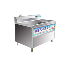 Frisse fruit- en groentewasmachine met luchtbellen en motor, 220V, 4kW vermogen