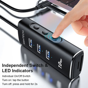 Rshtech ตัวแยกสัญญาณ<span class=keywords><strong>5</strong></span> in 1แบบใน1 3.1การถ่ายโอนข้อมูล USB พร้อมอะแดปเตอร์ USB ฮับ5V/2A สำหรับอุปกรณ์เสริมคอมพิวเตอร์ - Product Image 5