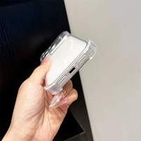 Coque Magnétique Antichoc Transparente Givrée pour iPhone 18 Pro Max 17 16 Plus 15 14 13 12 11 Pro avec Cache Objectif Amovible en TPU Souple