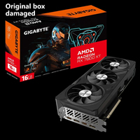 Carte graphique Gigabyte Radeon RX 7800 XT GAMING OC 16 Go GDDR6 PCIe4.0 RDNA3 FSR3, boîte d'origine endommagée, carte intacte en stock