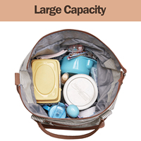Ensemble de 7 sacs de luxe multifonctionnels portables pour poussette, sac à langer, sac à main et sac fourre-tout pour maman