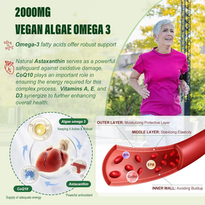 Mayorista Personalizado Adultos Aceite de Algas Omega-3 Gomitas EPA DHA Suplementos PARA LA Salud DE LOS Huesos DE LOS Ojos Vitamina Coenzima Q10 Caramelo de Goma - Product Image 5