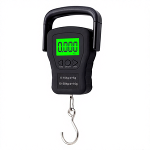 Balance de poche numérique électronique LCD portable <span class=keywords><strong>50</strong></span> kg/<span class=keywords><strong>50</strong></span> g, mini balance de pêche suspendue, OEM ODM HAOYU ABS & Alliage d'aluminium - Product Image 2