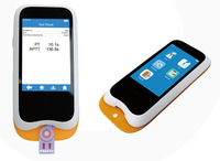 Test rapide à écran tactile de coagulomètre automatisé vétérinaire portable PT et aPTT pour un usage professionnel vétérinaire
