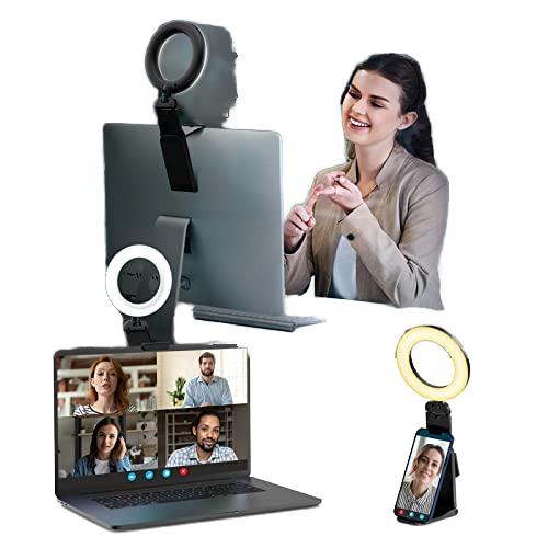 E5-color Changing Light 4.5-inch Circular Ring-shaped Supplementary Lighting Desk Computer Video Conference Live Streaming Lamp