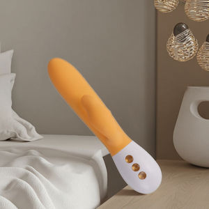 Wiederauf ladbarer Silikon vibrator, weiblicher Mastur bator, wasserdichter Kaninchen vibrator - Product Image 1