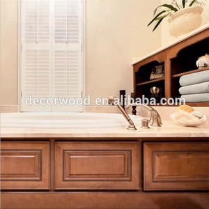 Nội Thất Phòng Tắm Bằng Gỗ Đặc Màu Quế Với Bảng Điều Khiển Nâng Lên Cửa Khẩu - Product Image 3