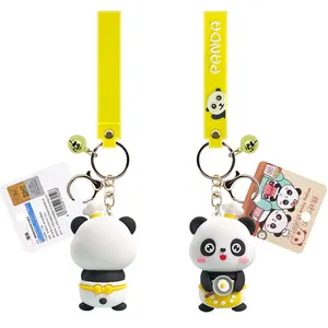 Wholesale Anime Cartoon Bear Mimi Keychain Card Wow Panda Keychain Cute Pendant Keychain
