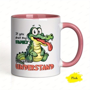 Ceramics Coffee Mug Crocodile If You Met My for Family You Would Understand Design Dishwasher Safe Fun Coffee Mug - Product Image 5