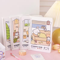 Útiles Escolares 2026, Cuaderno Espiral con Dibujos Animados Kawaii para Niños, A5