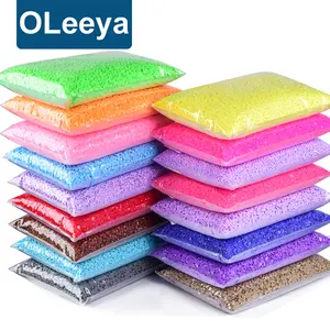 Oleeya Resina Opaca Geléia Strass Sólidos 2mm-6mm Flatback Não Hot Fix Strass Cristal para Tumblers Artesanato