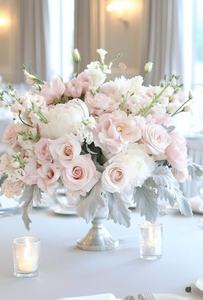 Fleurs en soie modernes de haute qualité pour fête de mariage Fournitures de mariage de qualité Centres de table de <span class=keywords><strong>vase</strong></span> - Product Image 3