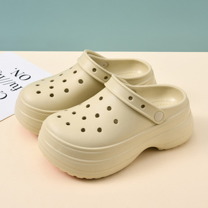 White Women's Clogs Thick Sole <b>EVA</b> Non Slip Breathable Closed Toe Summer Sandals Size 35 40 - Product Image 2
