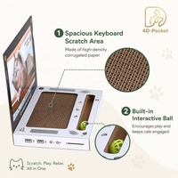 Griffoir pour chat en forme d'ordinateur portable, planche à gratter créative, jouet interactif pour chat, maison pour chat en carton ondulé, fournitures pour animaux de compagnie en gros