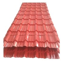 18 Gauge Rot Beschichtete PPGI Stahl Wellblechplatten Z61-Z90 Beschichtung Schneideservice ASTM-Standard BO YI DA Marke Hart