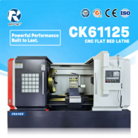 Torno CNC Horizontal de Cama Plana CK61125 Nuevo, de Alta Resistencia para Torneado de Metal, Máx. Swing 1250mm con sistema /GSK
