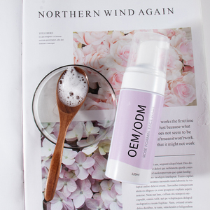 Marca privada <span class=keywords><strong>coreana</strong></span>, la mejor rosa Natural, orgánica, limpia y clara el acné, vegana, blanqueador, limpiador Facial espumoso - Product Image 3