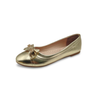 Fabricant Vente en Gros Chaussures Plates pour Femmes Noir Or et Argent Chaussures Plates Ballerines pour Femme Été Fabriquées à Shenzhen