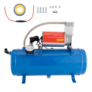 <span class=keywords><strong>Compresseur</strong></span> de suspension pneumatique <span class=keywords><strong>avec</strong></span> <span class=keywords><strong>réservoir</strong></span> d'air et 4 avertisseurs sonores pour camion et klaxon pneumatique tout-terrain <span class=keywords><strong>12</strong></span> <span class=keywords><strong>volts</strong></span> Airlift - Product Image 1