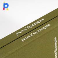 Journal Rigide Personnalisé en Lin avec Couverture en Tissu et Logo Débossé, Impression de Livre avec Bandeau