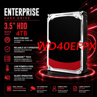 Disco duro interno WD40EFPX NAS de 4TB, 5400 RPM, SATA, 3,5 pulgadas, WD40EFPX, disco duro para cámara, accesorios para ordenador NVR DVR