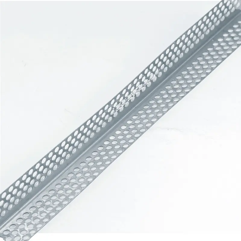Cement Plaster Galvanized Angle Bead / Galvanized Metal Profile Steel Corner Perforated